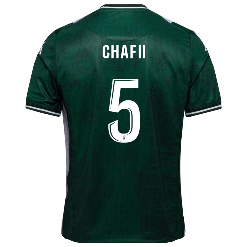 נשים Mehdi Chafii #5 ירוק לבן ג'רזי ביתית 2025/26 חולצה קצרה