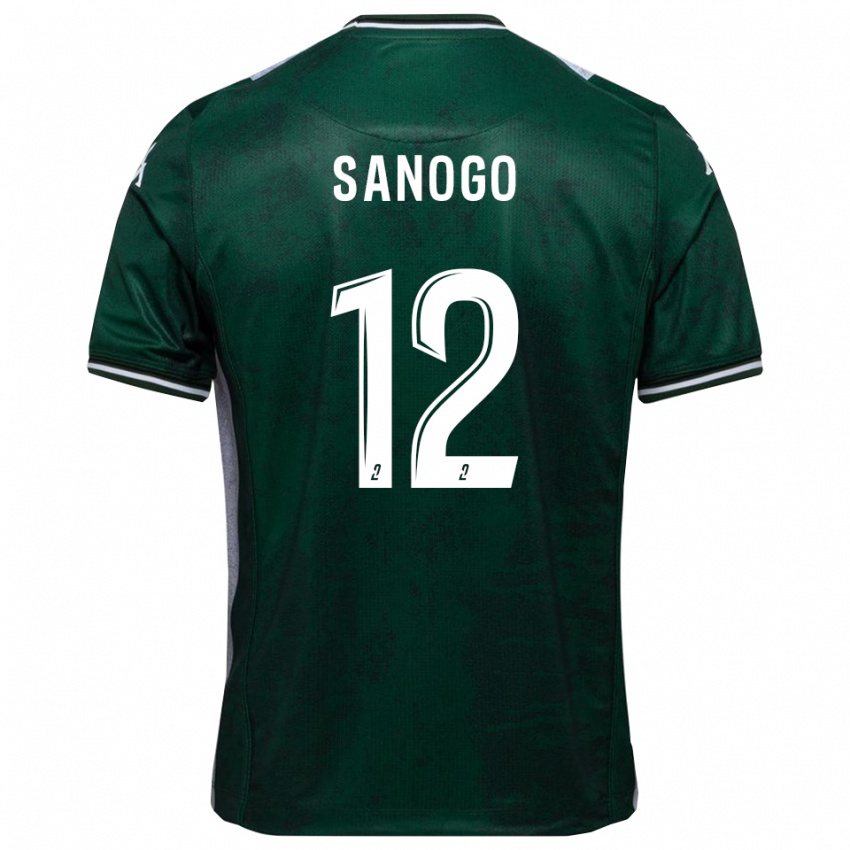 נשים Aboudramane Sanogo #12 ירוק לבן ג'רזי ביתית 2025/26 חולצה קצרה