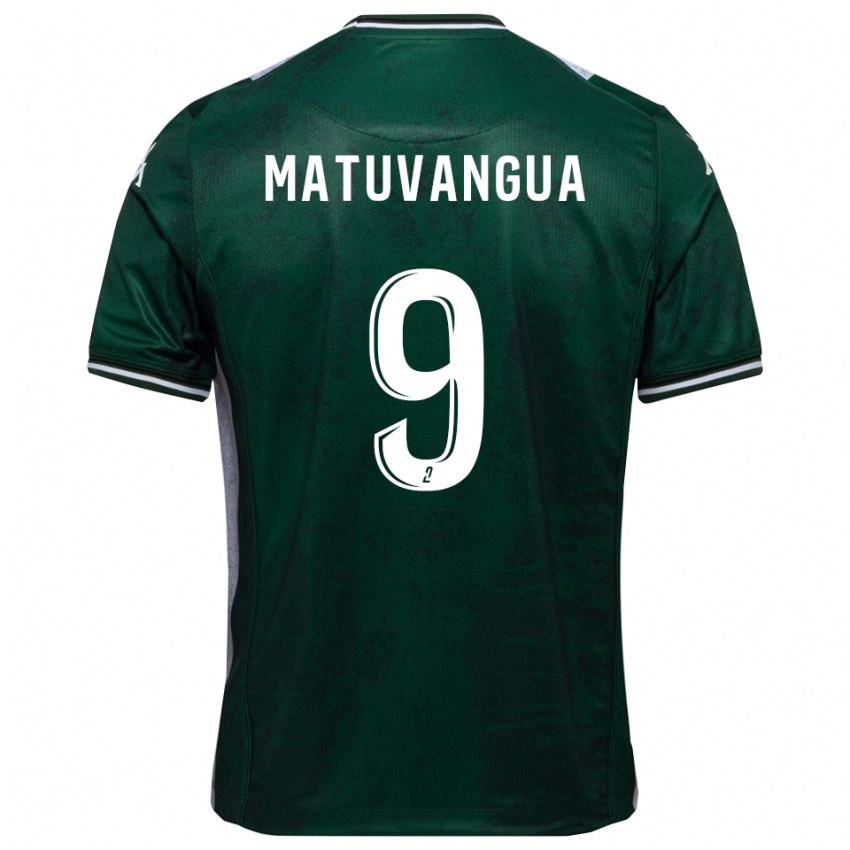 נשים Ronan Matuvangua #9 ירוק לבן ג'רזי ביתית 2025/26 חולצה קצרה