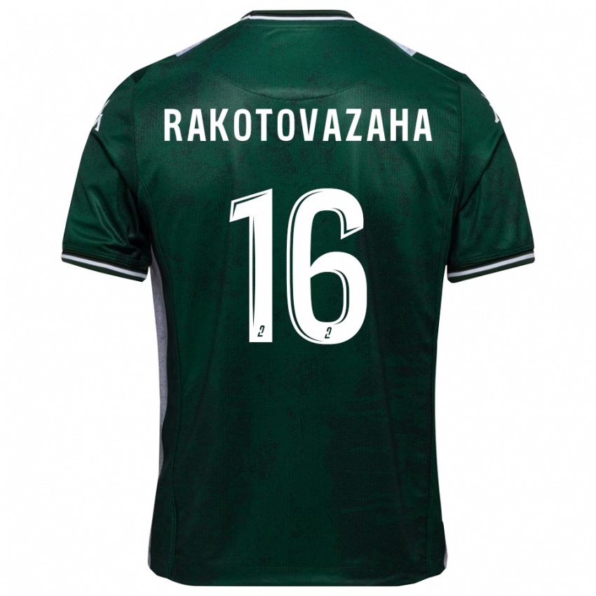 נשים Allan Rakotovazaha #16 ירוק לבן ג'רזי ביתית 2025/26 חולצה קצרה