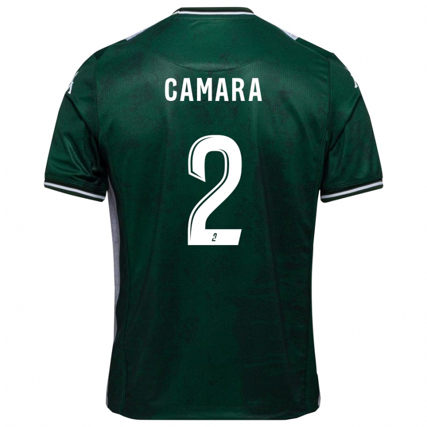 נשים Diadé Camara #2 ירוק לבן ג'רזי ביתית 2025/26 חולצה קצרה