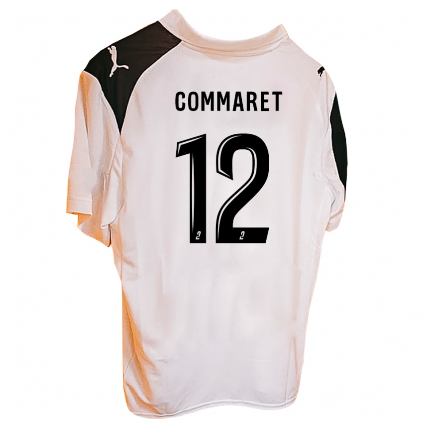 נשים Mattéo Commaret #12 כתום שחור ג'רזי ביתית 2025/26 חולצה קצרה