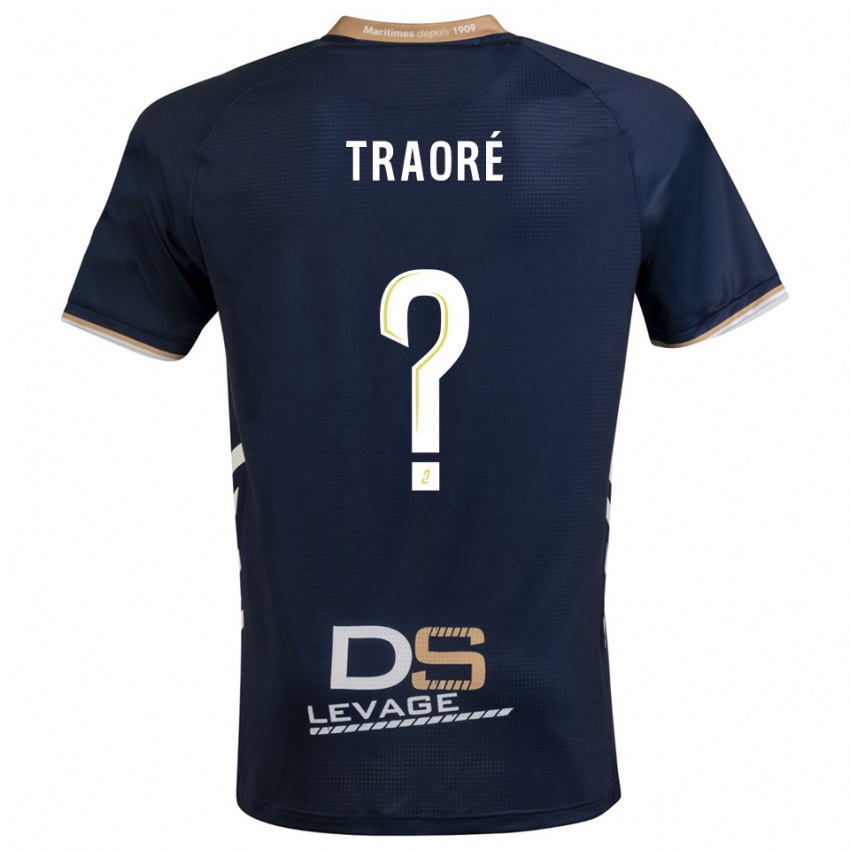 נשים Sadia Traoré #0 כחול נייבי זהב ג'רזי ביתית 2025/26 חולצה קצרה