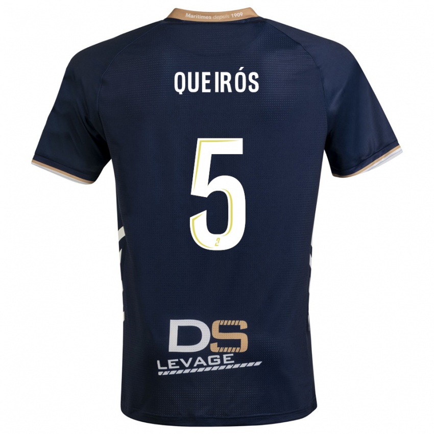 נשים דיאוגו קווירוס #5 כחול נייבי זהב ג'רזי ביתית 2025/26 חולצה קצרה