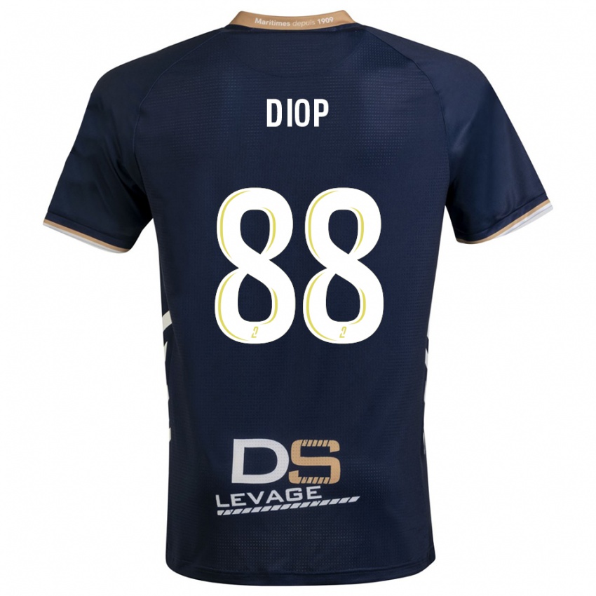 נשים Malick Diop #88 כחול נייבי זהב ג'רזי ביתית 2025/26 חולצה קצרה