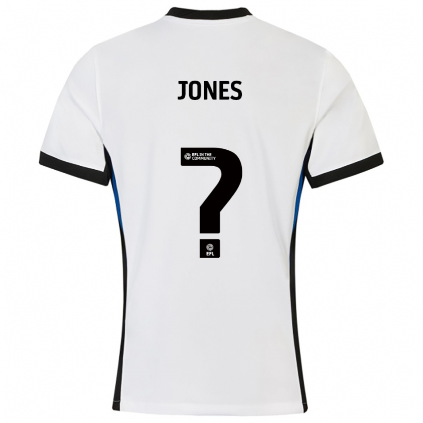 נשים Mordecai Jones #0 לבן כחול הרחק ג'רזי 2025/26 חולצה קצרה