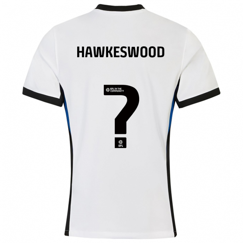 נשים Fynn Hawkeswood #0 לבן כחול הרחק ג'רזי 2025/26 חולצה קצרה