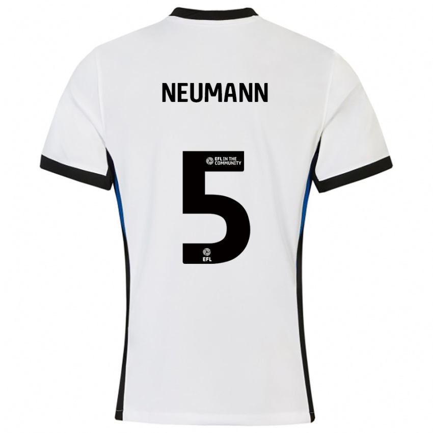 נשים פיל נוימן #5 לבן כחול הרחק ג'רזי 2025/26 חולצה קצרה