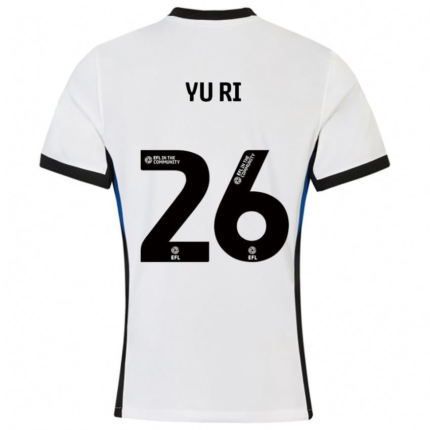 נשים צ'וי יו-רי #26 לבן כחול הרחק ג'רזי 2025/26 חולצה קצרה