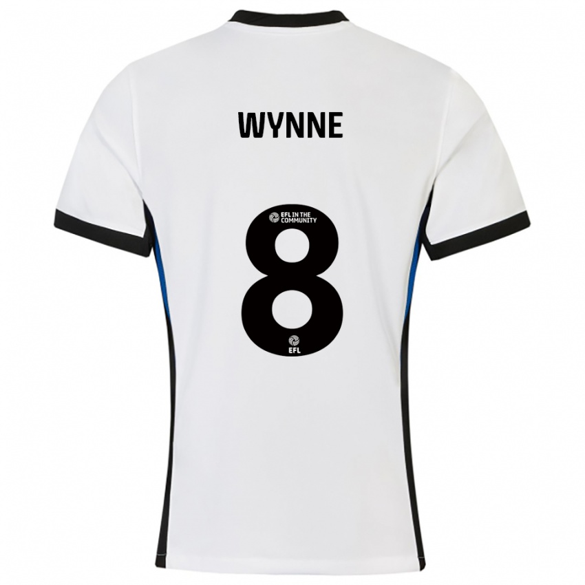 נשים George Wynne #8 לבן כחול הרחק ג'רזי 2025/26 חולצה קצרה