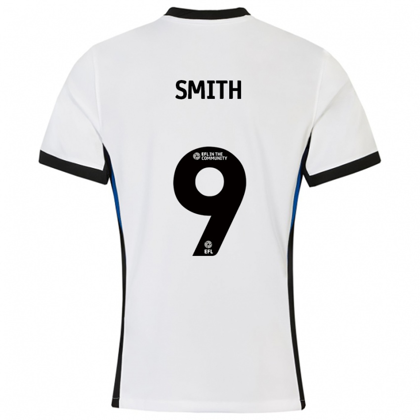 נשים ליבי סמית' #9 לבן כחול הרחק ג'רזי 2025/26 חולצה קצרה נשים ליבי סמית' #9 לבן כחול הרחק ג'רזי 2025/26 חולצה קצרה