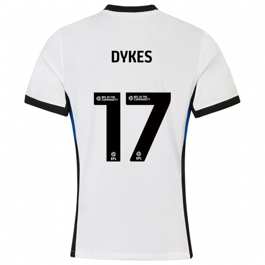 נשים לינדון דייקס #17 לבן כחול הרחק ג'רזי 2025/26 חולצה קצרה