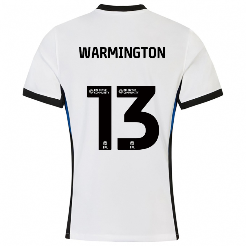 נשים טייריס וורמינגטון #13 לבן כחול הרחק ג'רזי 2025/26 חולצה קצרה