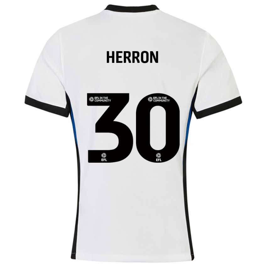 נשים ניב גרייס הרון #30 לבן כחול הרחק ג'רזי 2025/26 חולצה קצרה