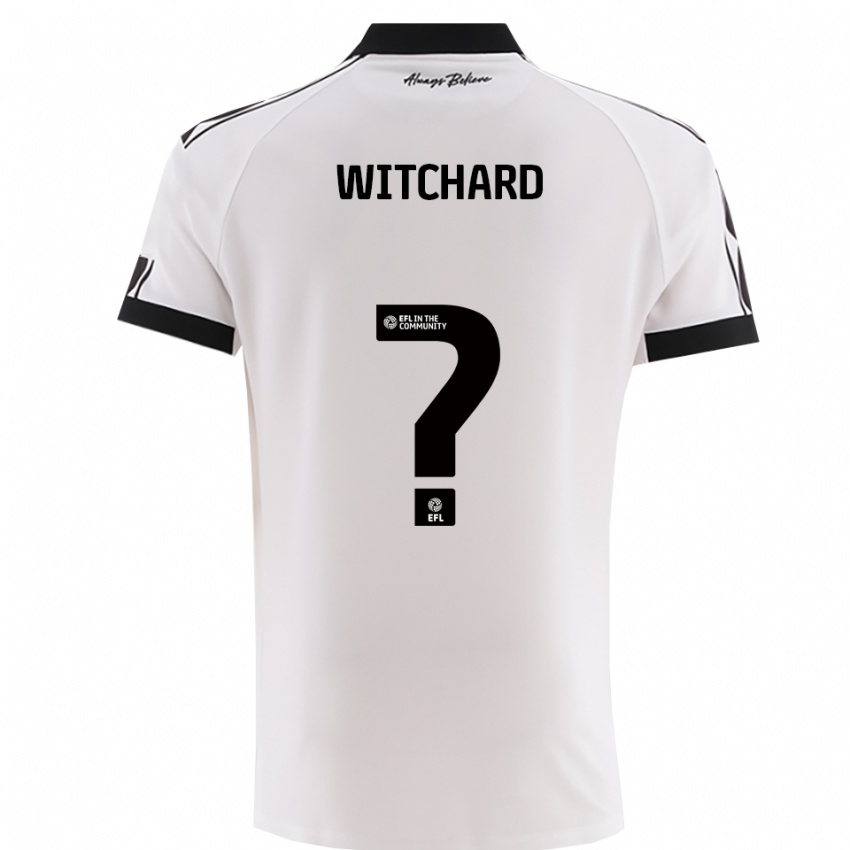 נשים Jack Witchard #0 לבן שחור הרחק ג'רזי 2025/26 חולצה קצרה