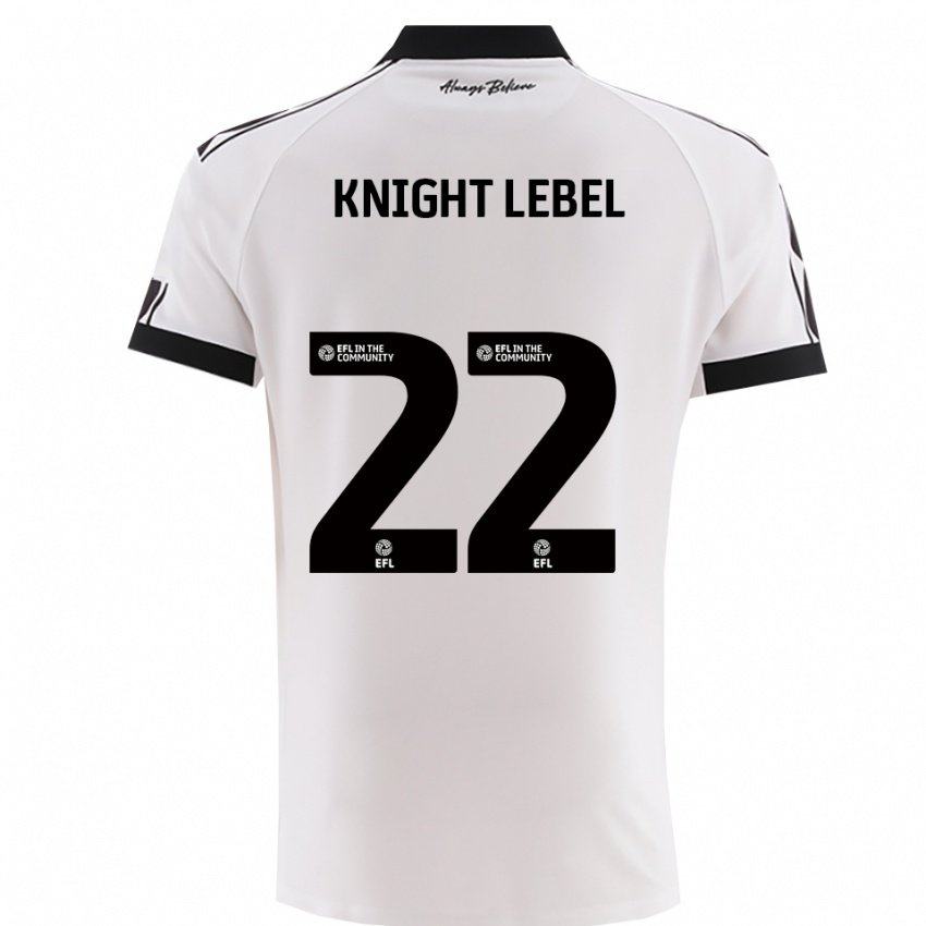 נשים ג'יימי נייט-לבל #22 לבן שחור הרחק ג'רזי 2025/26 חולצה קצרה