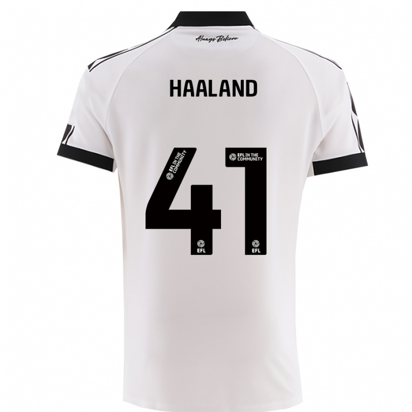 נשים בנדיקטה הולאנד #41 לבן שחור הרחק ג'רזי 2025/26 חולצה קצרה