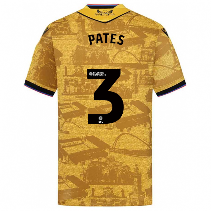 נשים Harvey Pates #3 זהב שחור הרחק ג'רזי 2025/26 חולצה קצרה