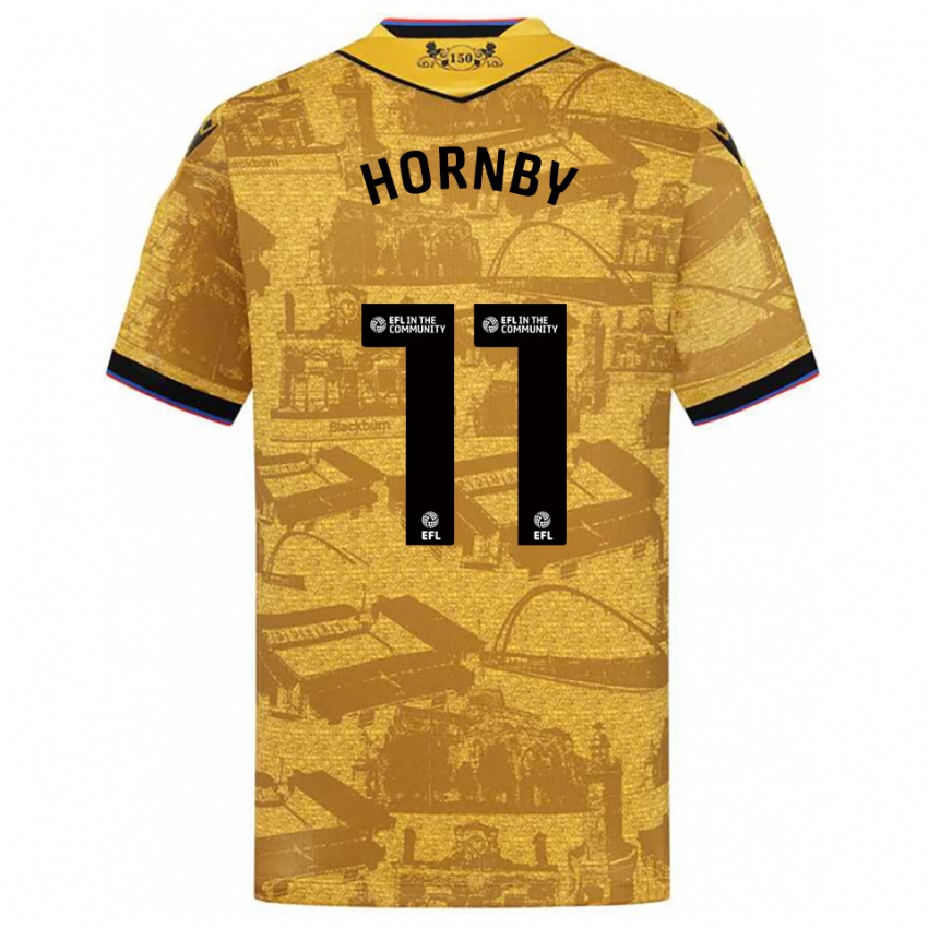 נשים מייגן הורנבי #11 זהב שחור הרחק ג'רזי 2025/26 חולצה קצרה