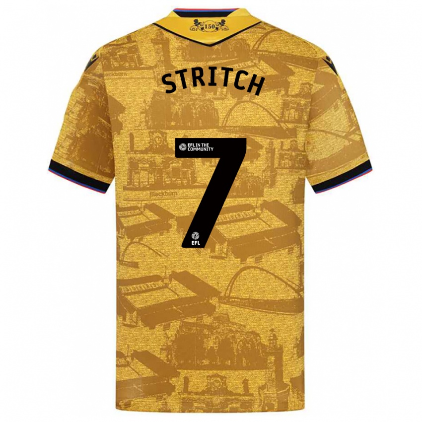 נשים Zack Stritch #7 זהב שחור הרחק ג'רזי 2025/26 חולצה קצרה