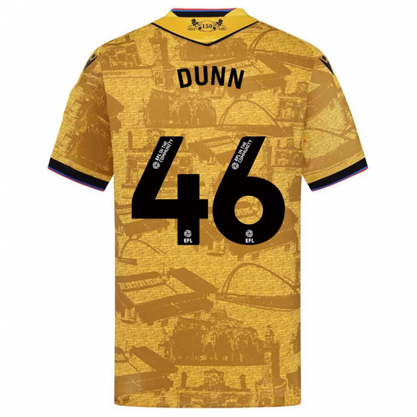 נשים Isaac Dunn #46 זהב שחור הרחק ג'רזי 2025/26 חולצה קצרה