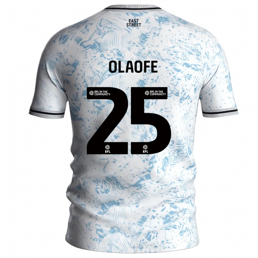 נשים אייזק אולאופה #25 לבן תכלת הרחק ג'רזי 2025/26 חולצה קצרה