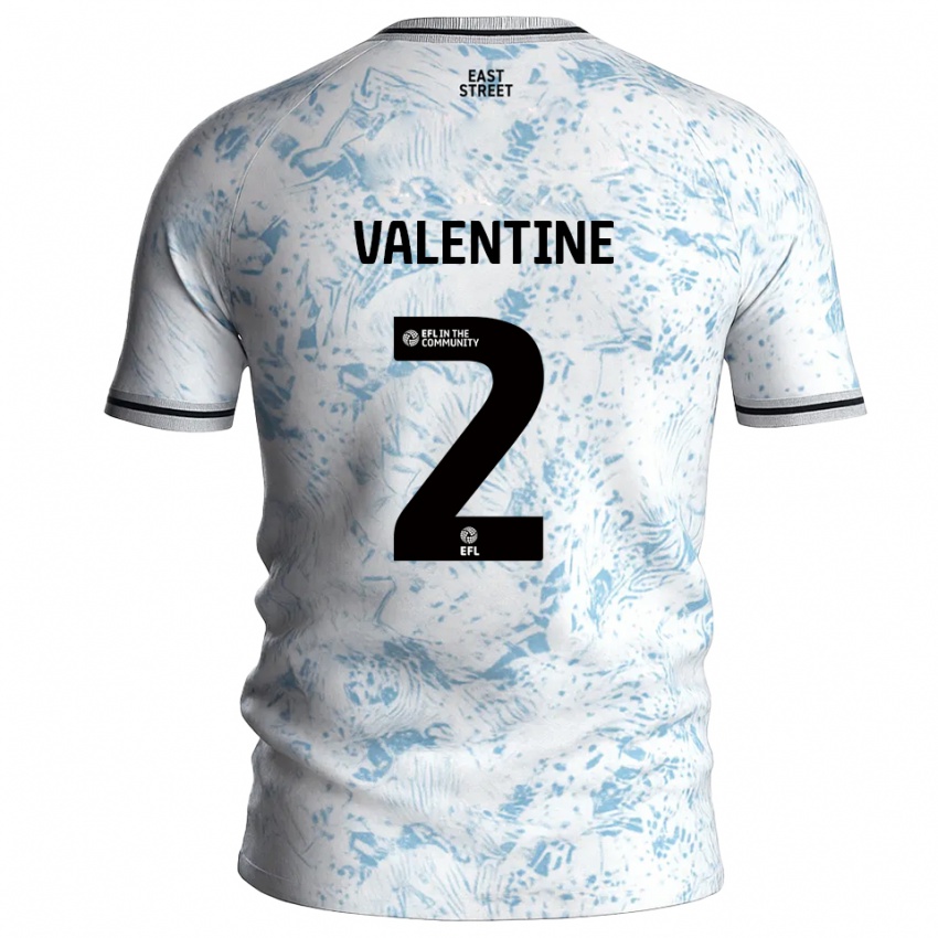 נשים Phoenix Valentine #2 לבן תכלת הרחק ג'רזי 2025/26 חולצה קצרה