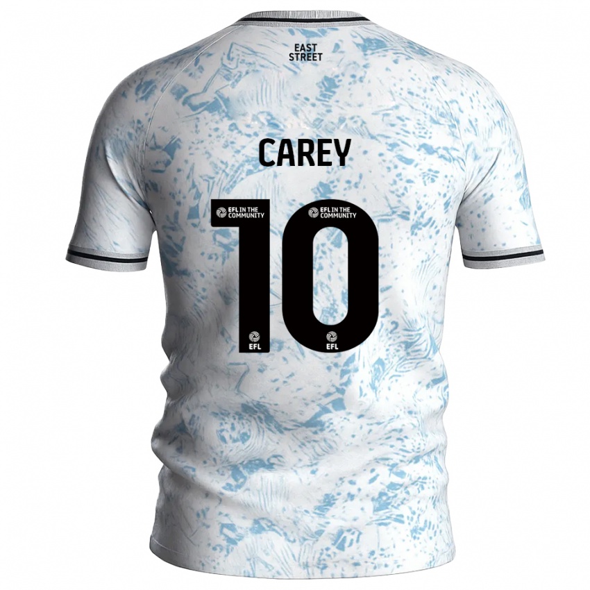 נשים סאני קארי #10 לבן תכלת הרחק ג'רזי 2025/26 חולצה קצרה