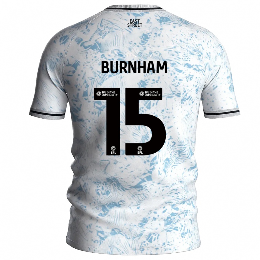 נשים Shia-Lee Burnham #15 לבן תכלת הרחק ג'רזי 2025/26 חולצה קצרה