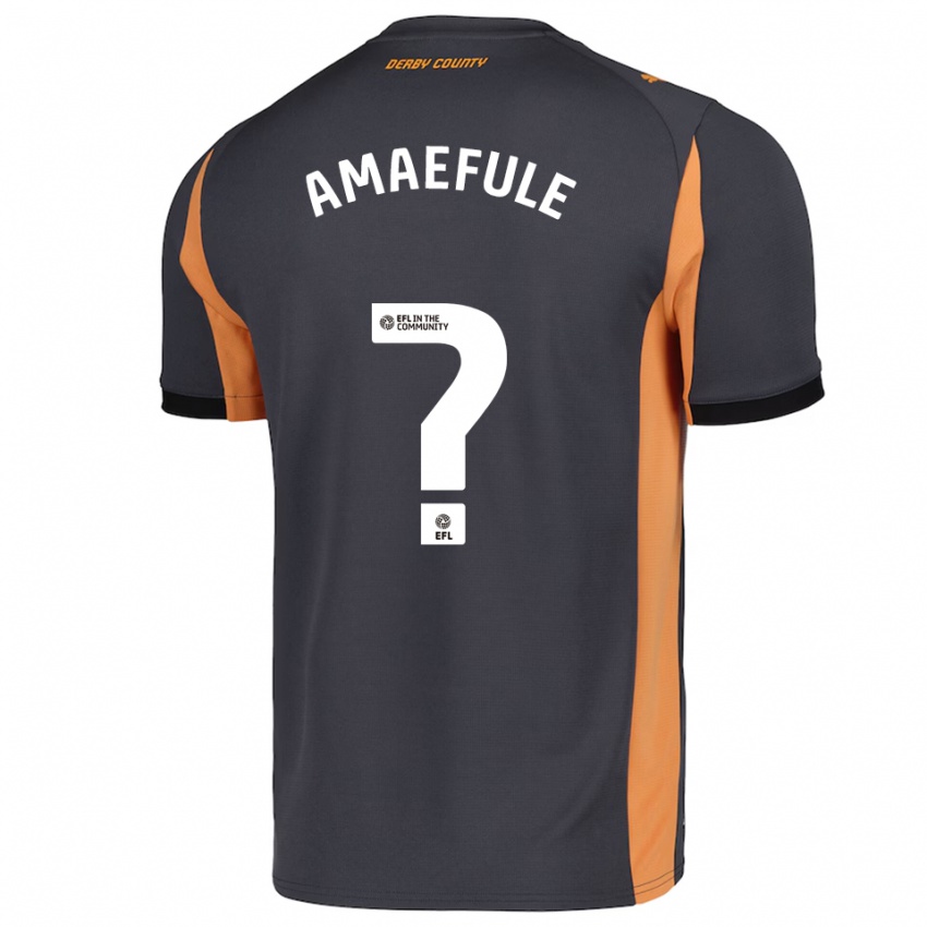 נשים Kelvin Amaefule #0 אפור כתום שחור הרחק ג'רזי 2025/26 חולצה קצרה