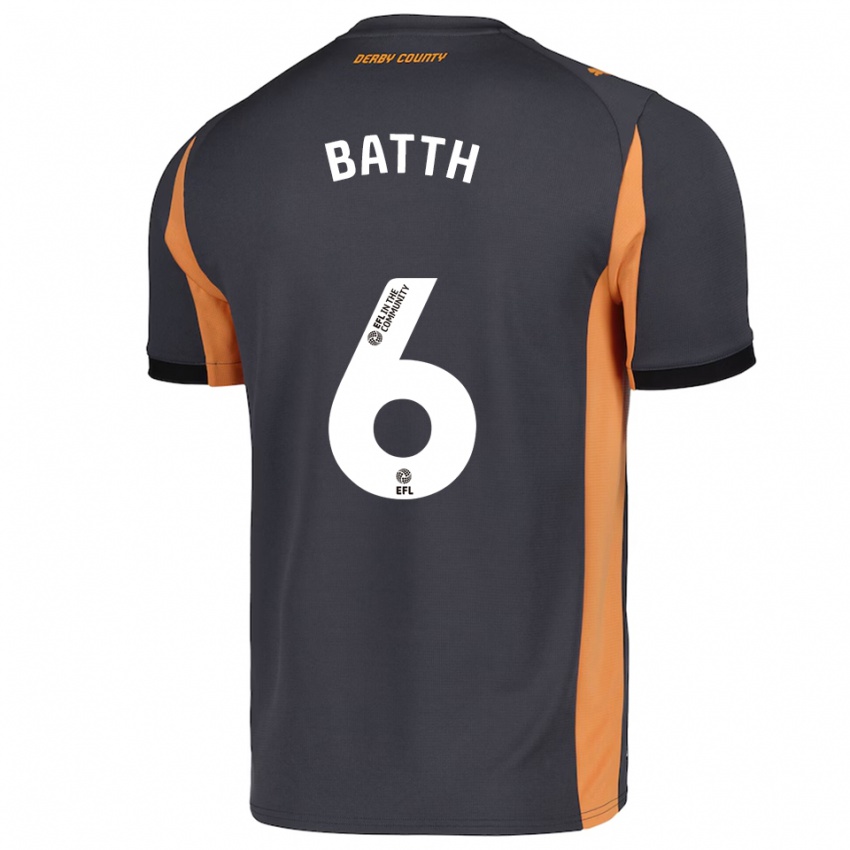 נשים דני באטה #6 אפור כתום שחור הרחק ג'רזי 2025/26 חולצה קצרה