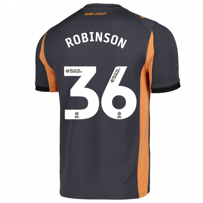 נשים Keilen Robinson #36 אפור כתום שחור הרחק ג'רזי 2025/26 חולצה קצרה