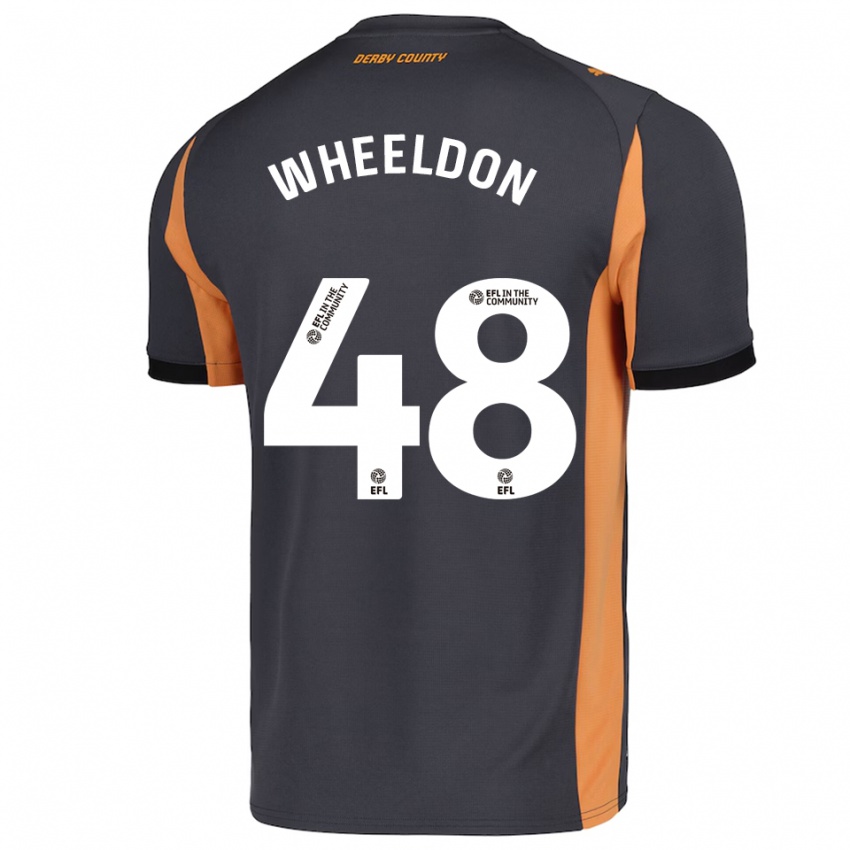 נשים Lennon Wheeldon #48 אפור כתום שחור הרחק ג'רזי 2025/26 חולצה קצרה