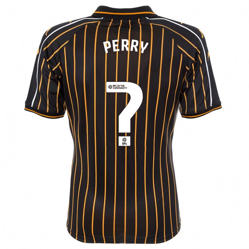 נשים Alfie Perry #0 לבן שחור הרחק ג'רזי 2025/26 חולצה קצרה