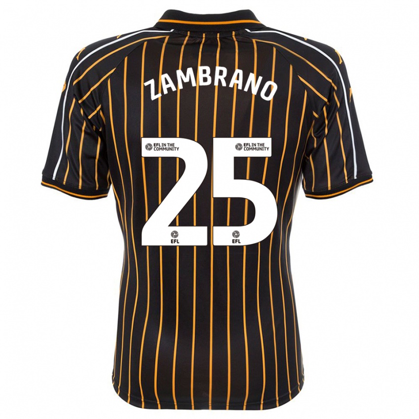 נשים אוסקר סמבראנו #25 לבן שחור הרחק ג'רזי 2025/26 חולצה קצרה