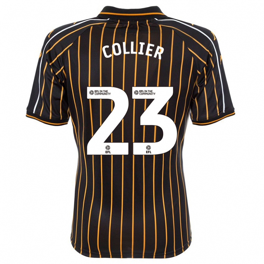 נשים Holly Johnson-Collier #23 לבן שחור הרחק ג'רזי 2025/26 חולצה קצרה