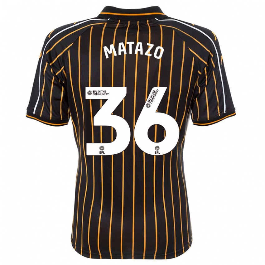 נשים אליוט מטזו #36 לבן שחור הרחק ג'רזי 2025/26 חולצה קצרה