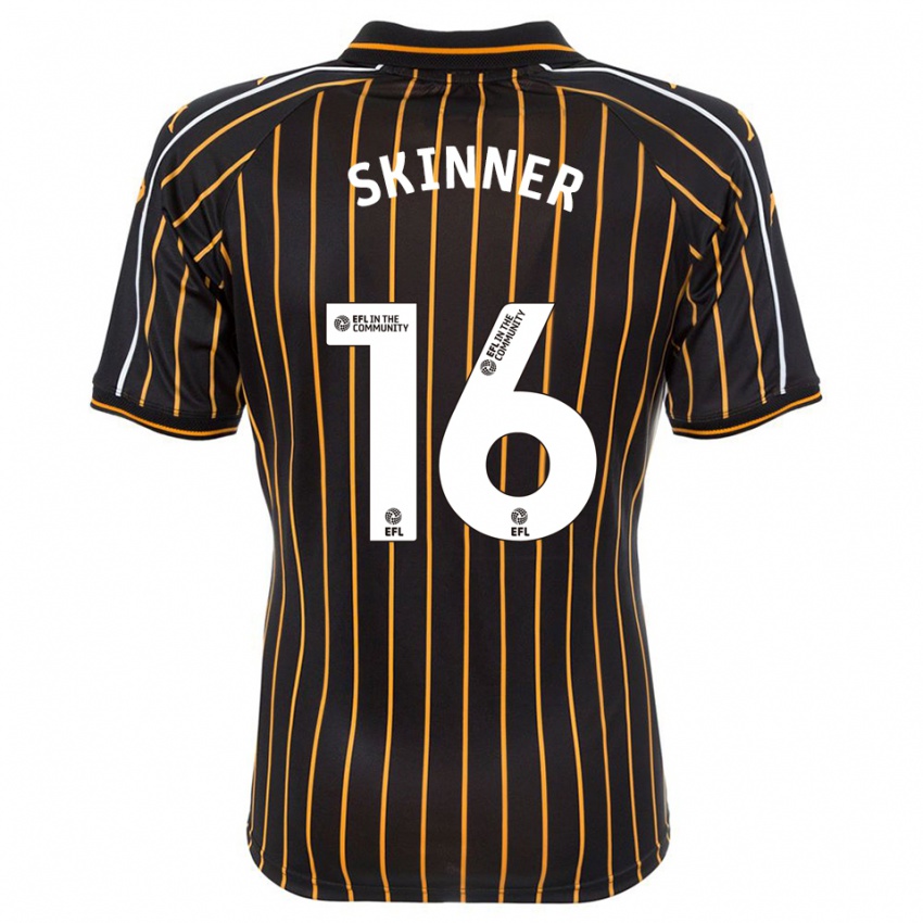 נשים Harley Skinner #16 לבן שחור הרחק ג'רזי 2025/26 חולצה קצרה