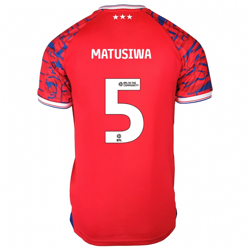 נשים אזור מאטוסיווה #5 אדום כחול הרחק ג'רזי 2025/26 חולצה קצרה