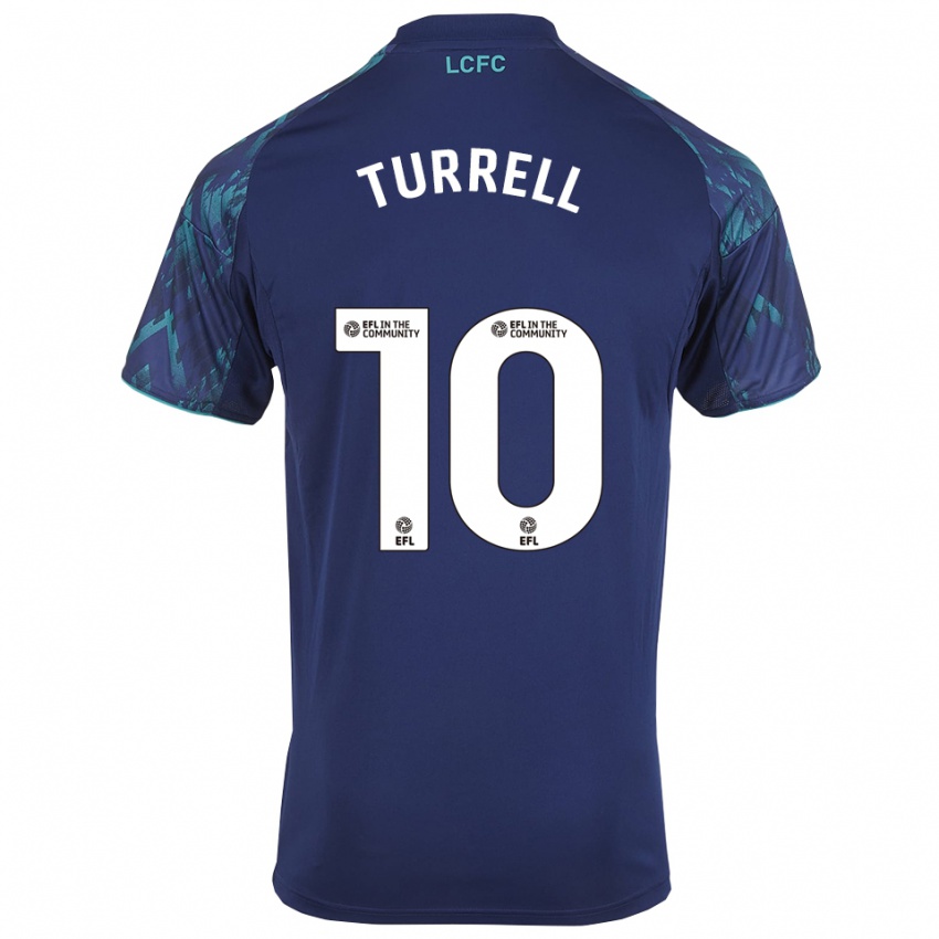 נשים Lyndon Turrell #10 כחול נייבי ירוק לבן הרחק ג'רזי 2025/26 חולצה קצרה