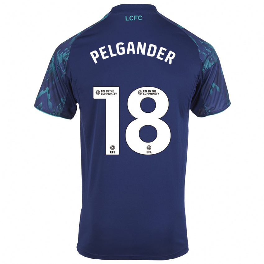נשים Emilia Pelgander #18 כחול נייבי ירוק לבן הרחק ג'רזי 2025/26 חולצה קצרה