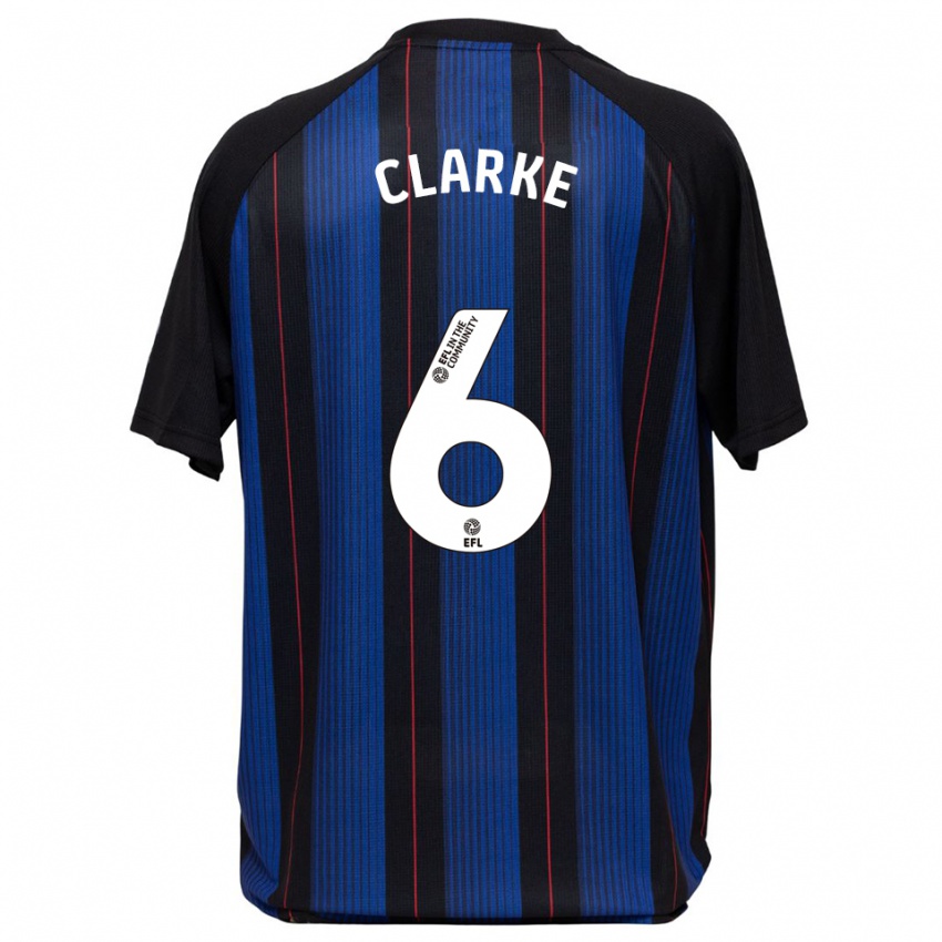 נשים Alexander Clarke #6 כחול שחור הרחק ג'רזי 2025/26 חולצה קצרה