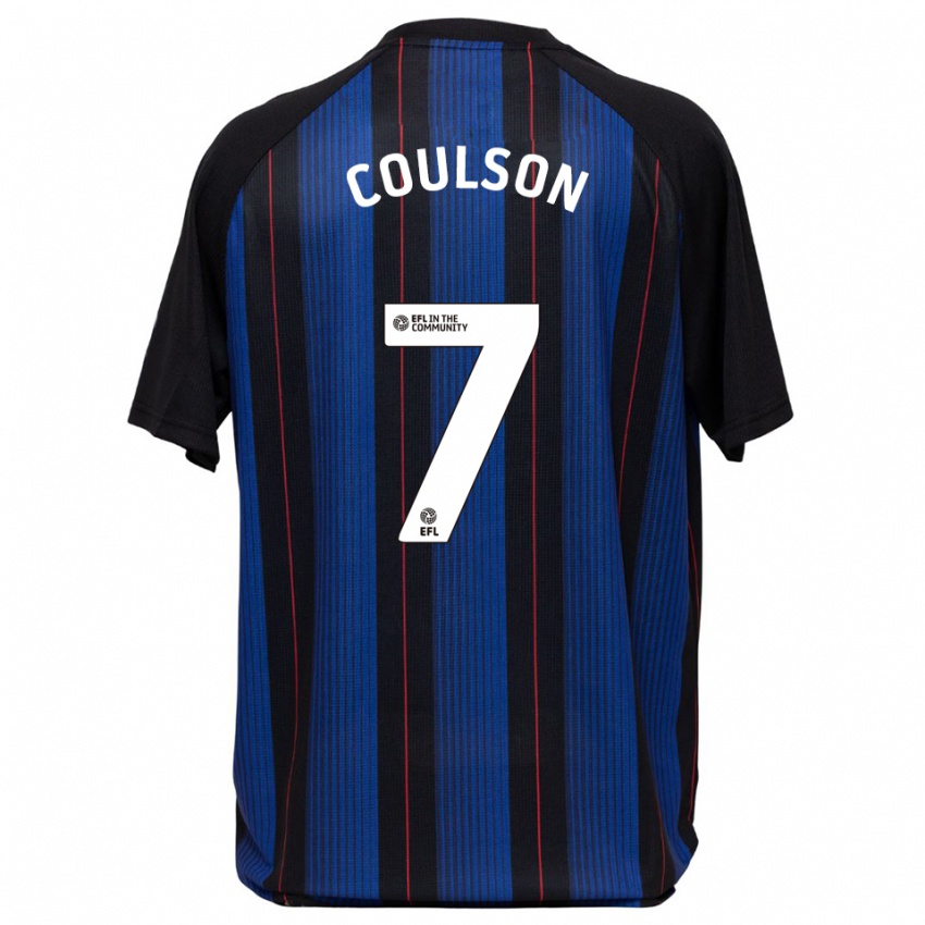 נשים פרנקי קולסון #7 כחול שחור הרחק ג'רזי 2025/26 חולצה קצרה