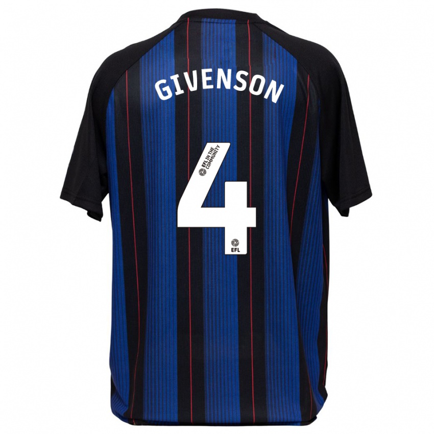 נשים Ike Givenson #4 כחול שחור הרחק ג'רזי 2025/26 חולצה קצרה