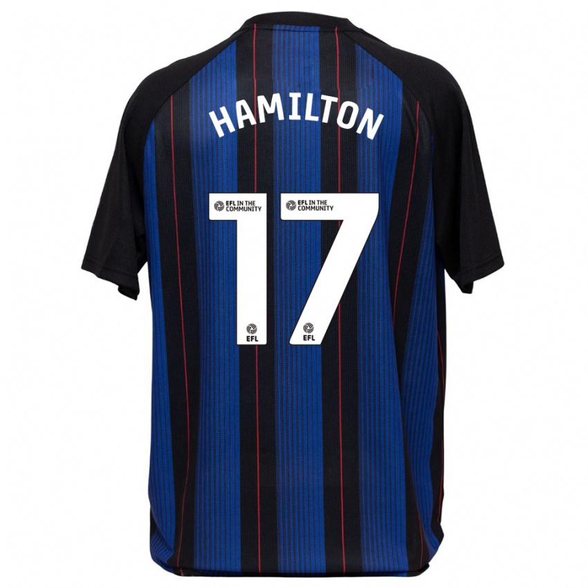 נשים מיכה המילטון #17 כחול שחור הרחק ג'רזי 2025/26 חולצה קצרה