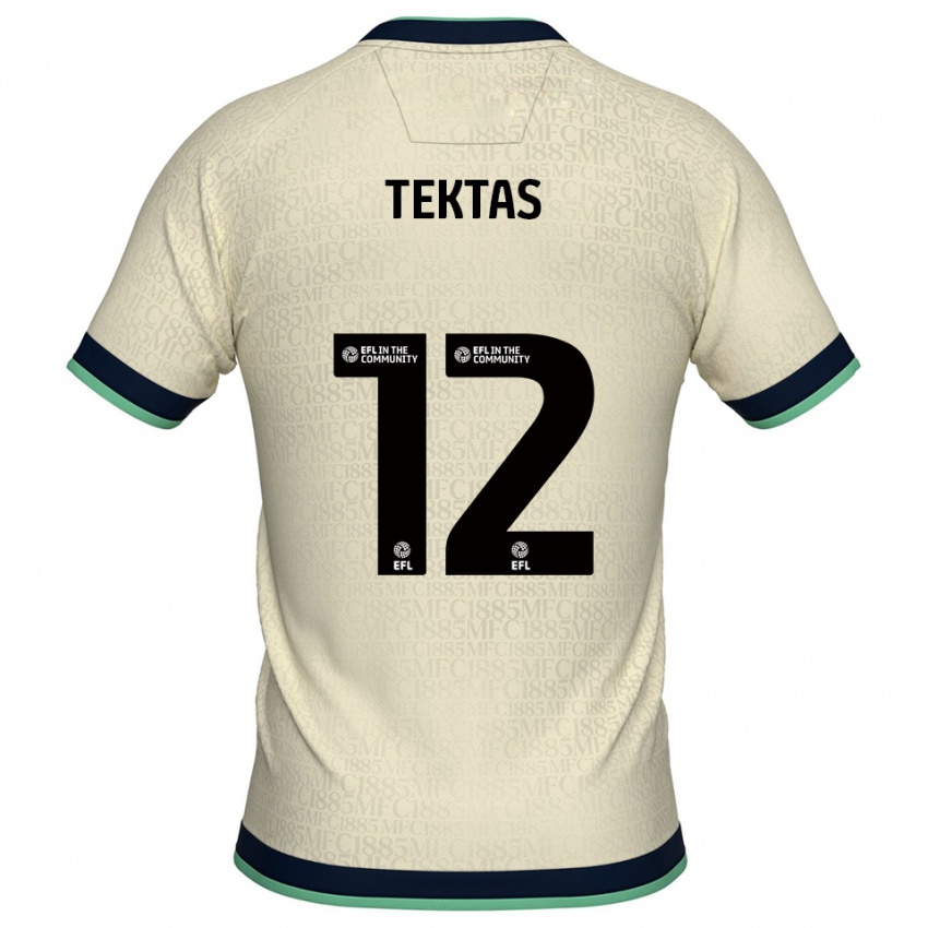 נשים Jayden Tektas #12 שמפניה כחול נייבי הרחק ג'רזי 2025/26 חולצה קצרה