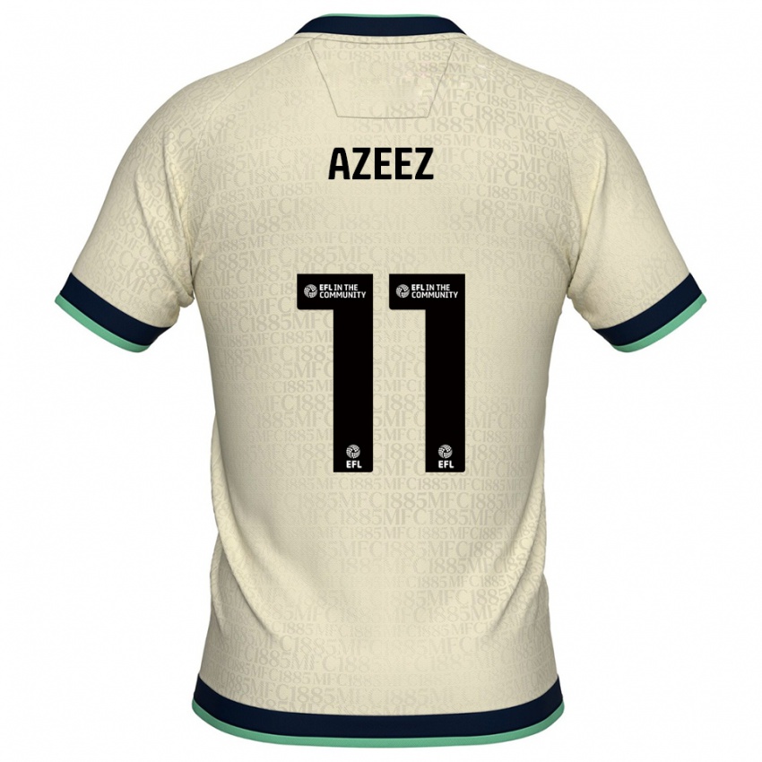 נשים פמי אזיז #11 שמפניה כחול נייבי הרחק ג'רזי 2025/26 חולצה קצרה