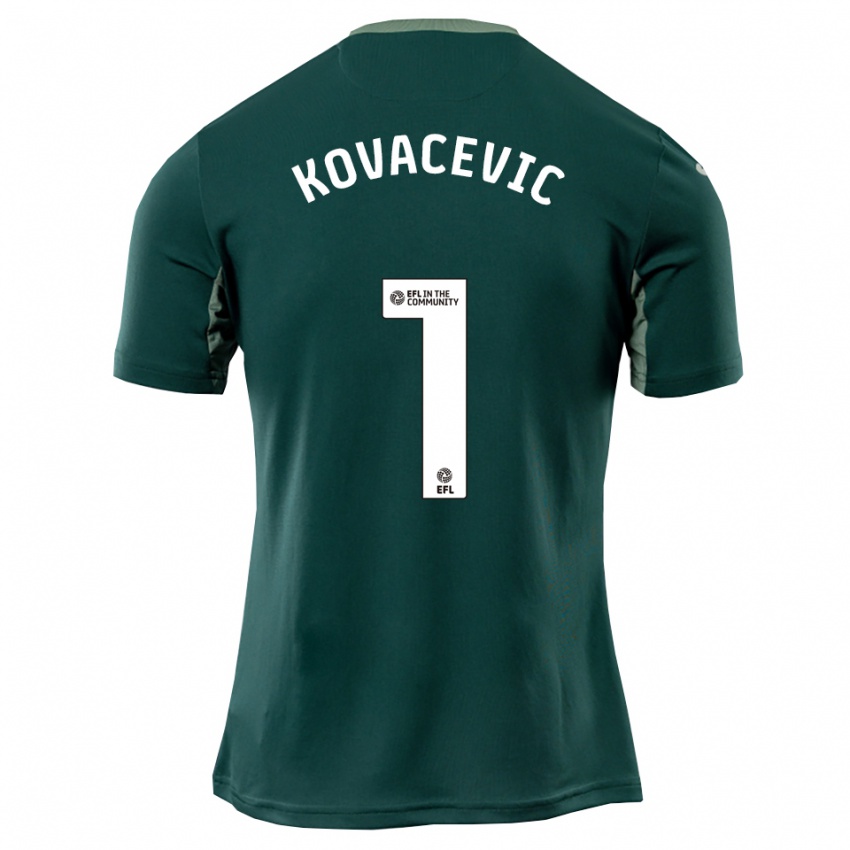 נשים ולאדן קובאצ'ביץ' #1 ירוק לבן סגול הרחק ג'רזי 2025/26 חולצה קצרה