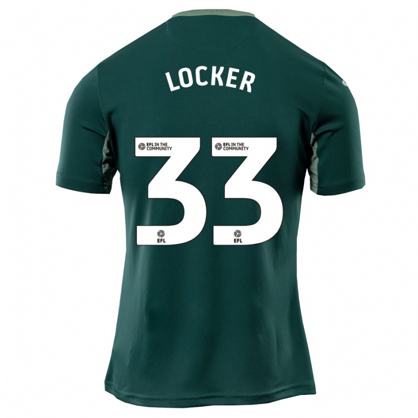 נשים Amber Locker #33 ירוק לבן סגול הרחק ג'רזי 2025/26 חולצה קצרה