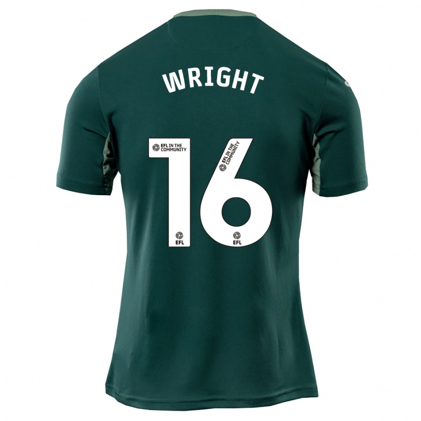 נשים ג'ייקוב רייט #16 ירוק לבן סגול הרחק ג'רזי 2025/26 חולצה קצרה